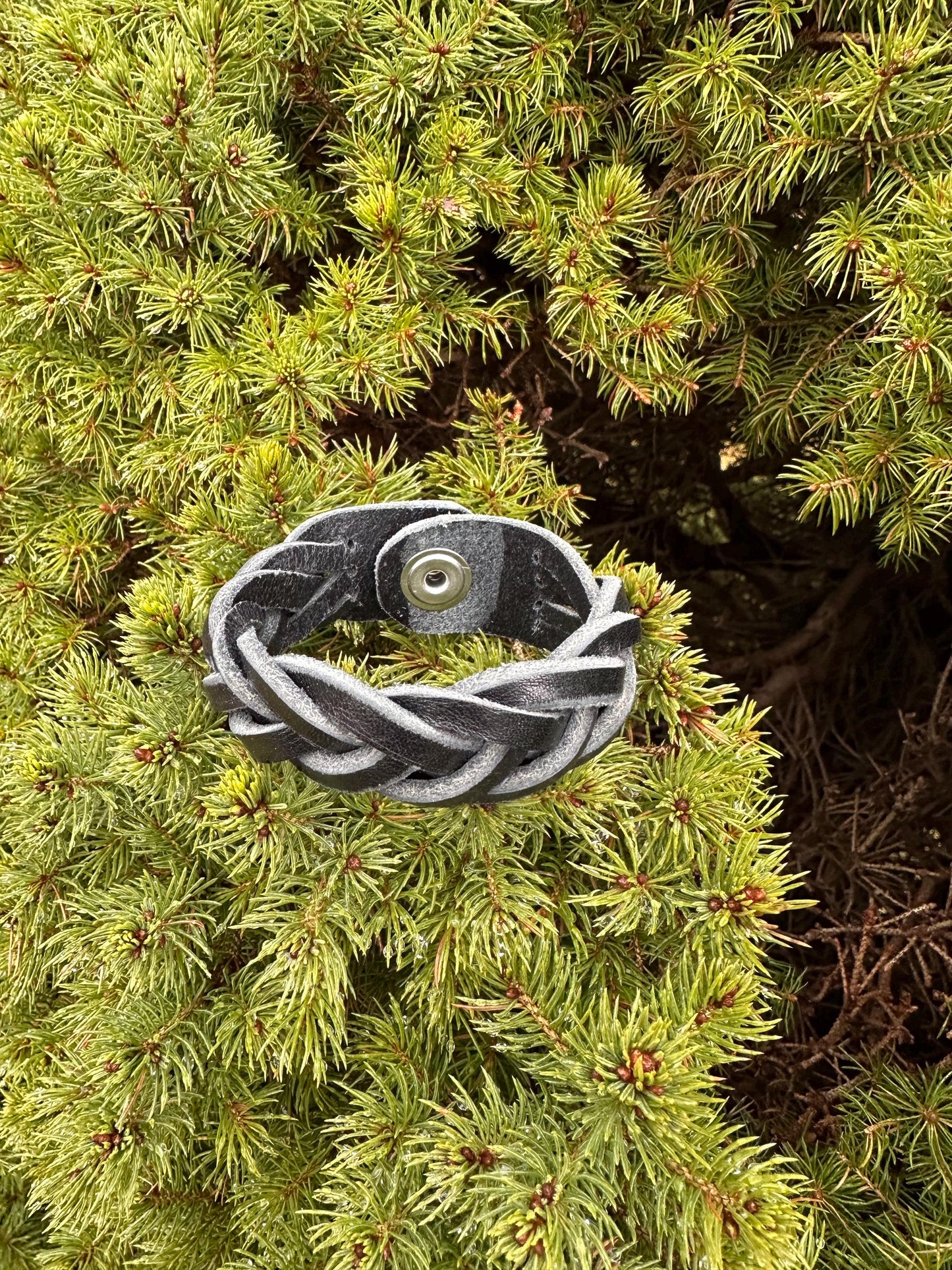 One-of-a-Kind Viking Bracelet - Handcrafted from Norwegian Leather