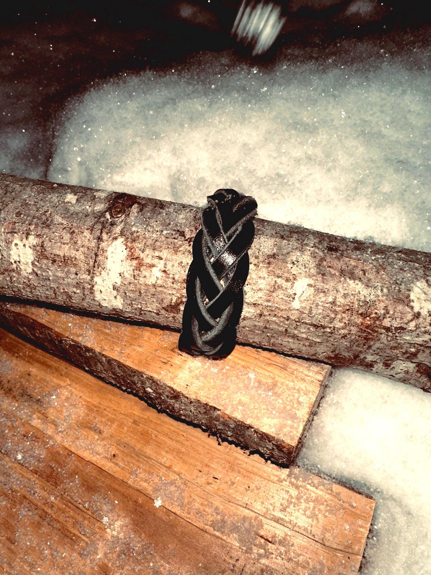 One-of-a-Kind Viking Bracelet - Handcrafted from Norwegian Leather