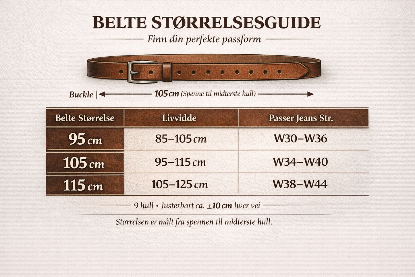 RedBeardedViking - Handmade Leather Belt 35mm