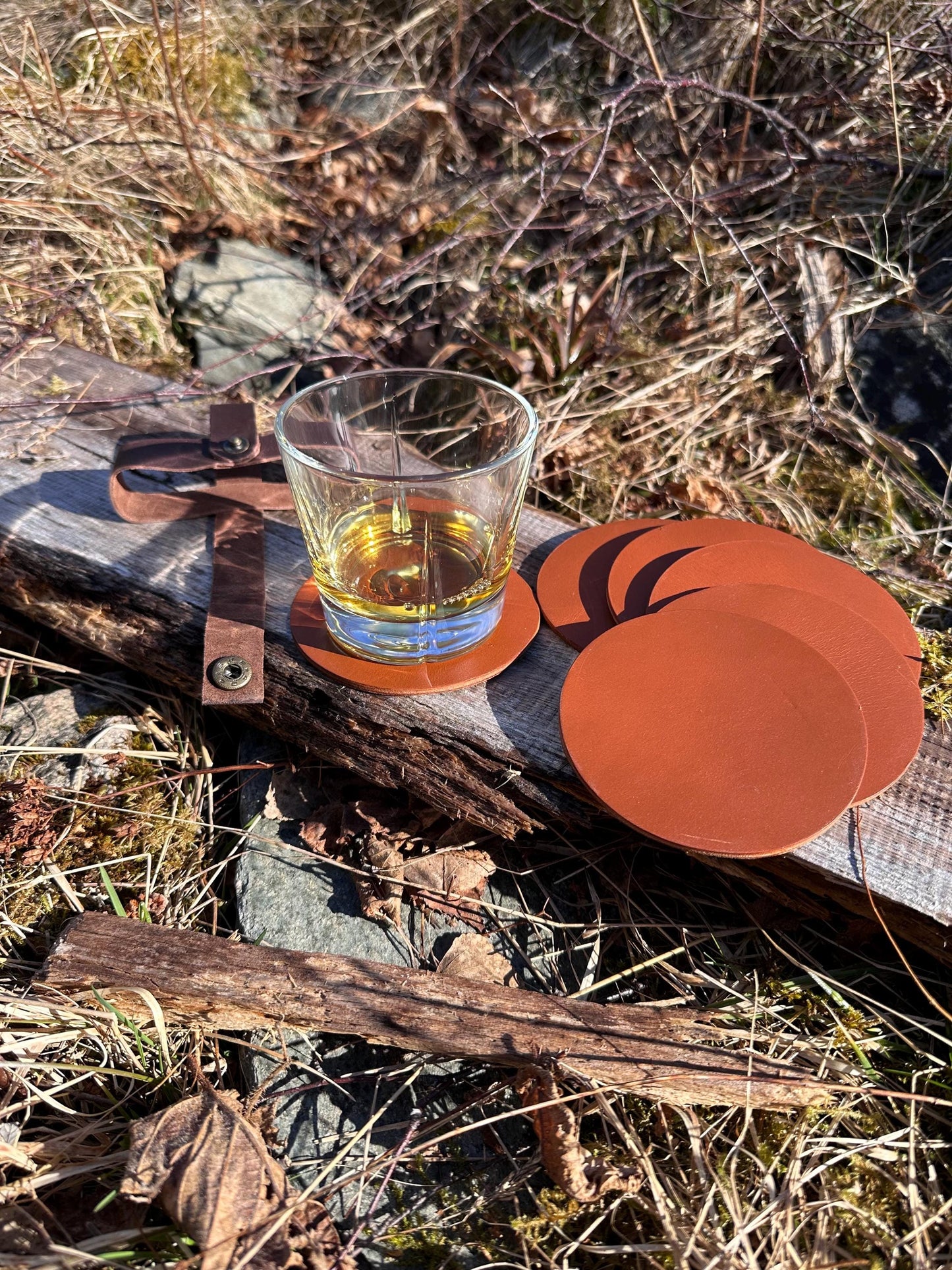 Håndlagde glassbrikker / coasters i sett - Nordic Design