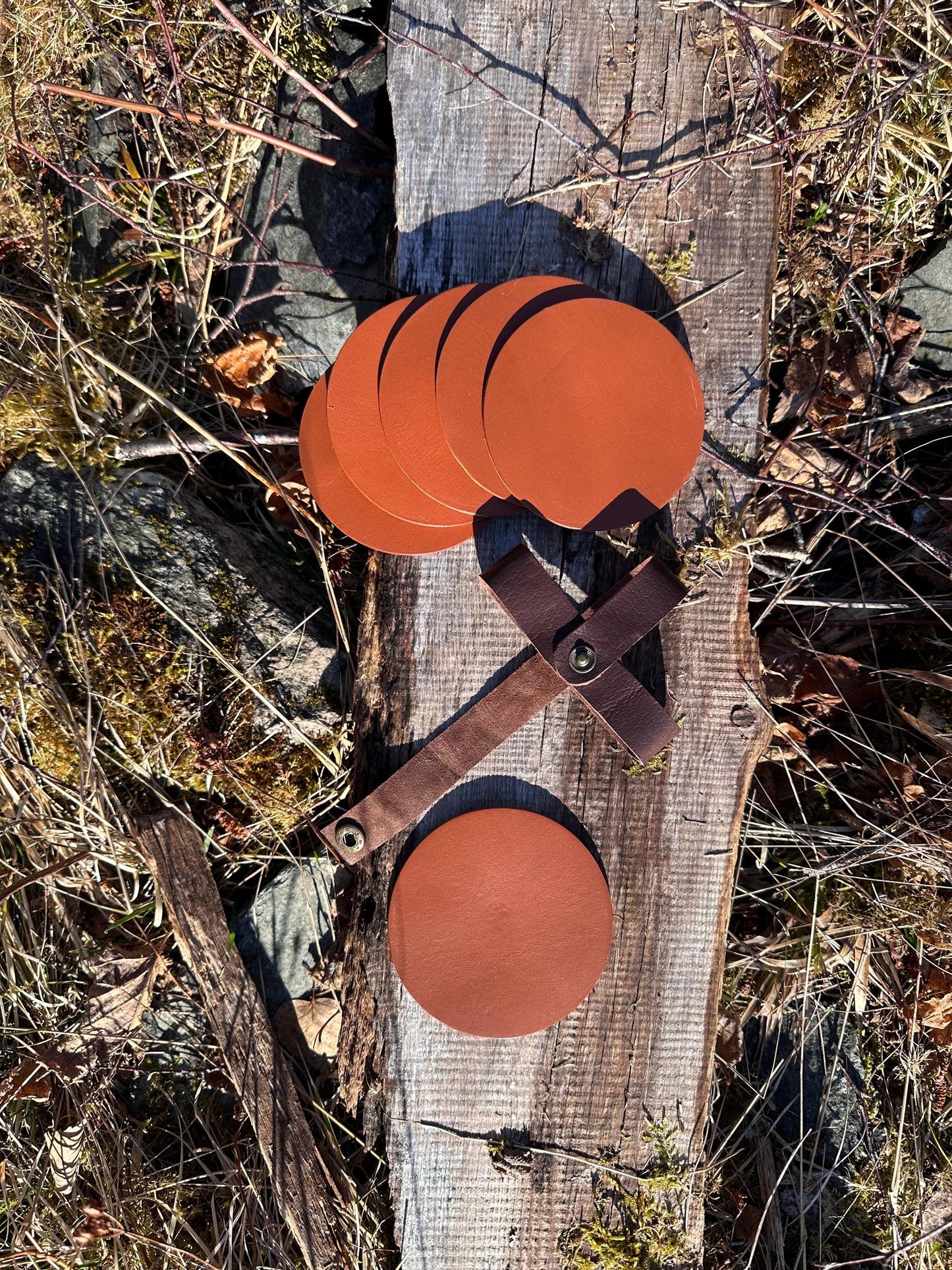 Håndlagde glassbrikker / coasters i sett - Nordic Design