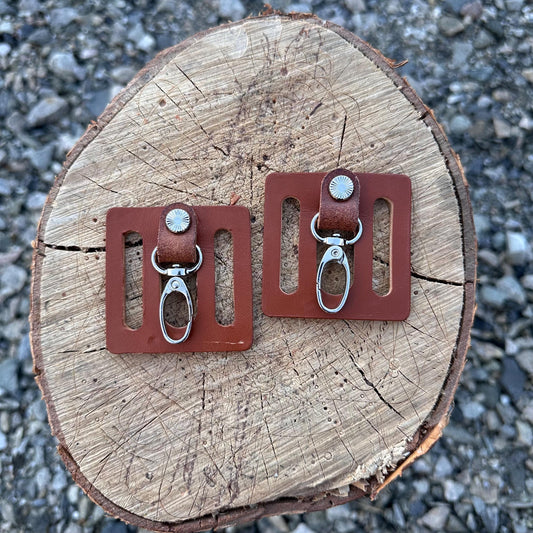 Ručno izrađena kožna kopča za remen – EDC držač za ključeve – Uslužna kuka inspirirana Vikingima – Bushcraft oprema – Rustikalni dodatak za remen